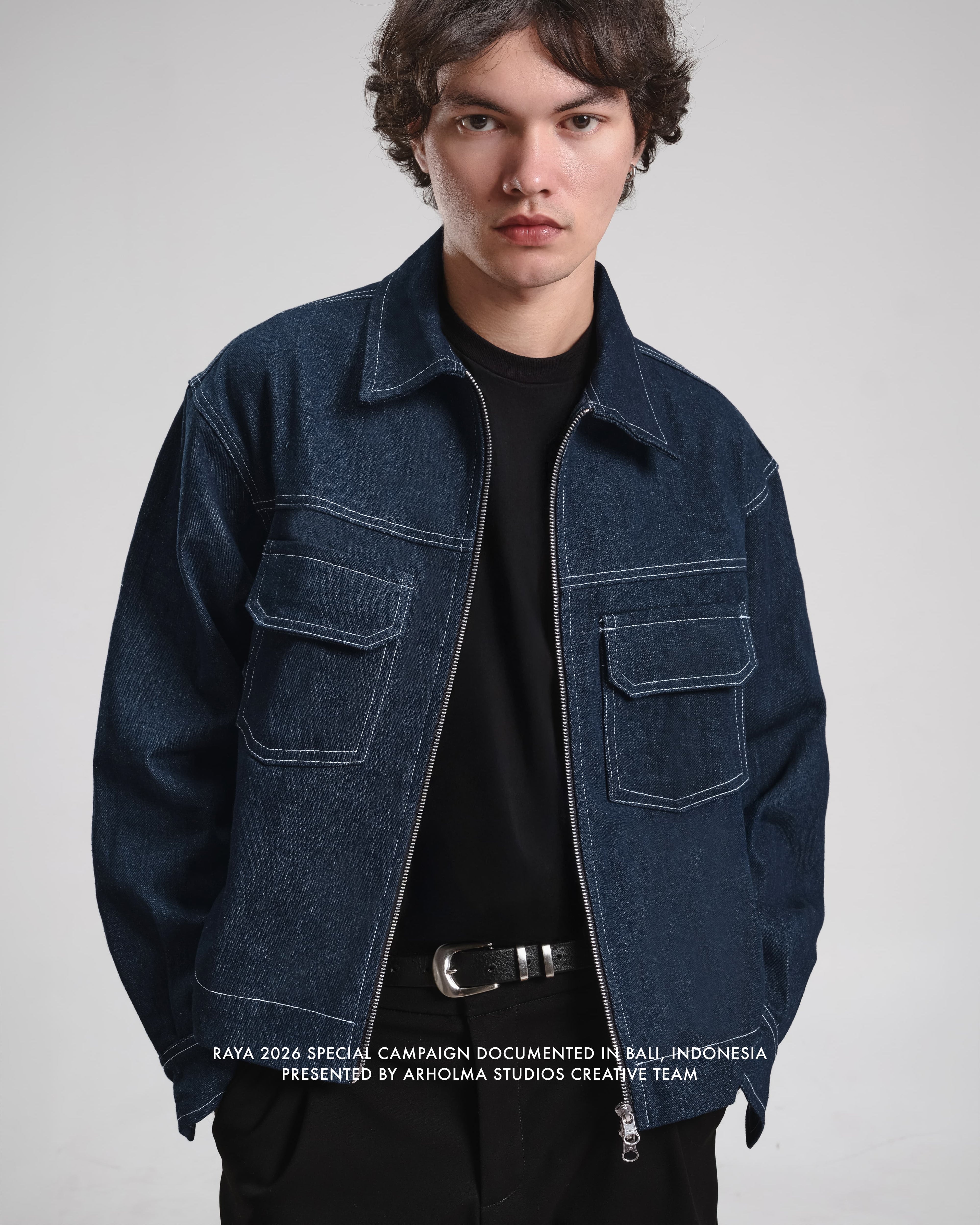 Lanvin Denim Boxy Double Zip Jacket