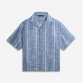 Boxy Shirt Lanier Striped Blue