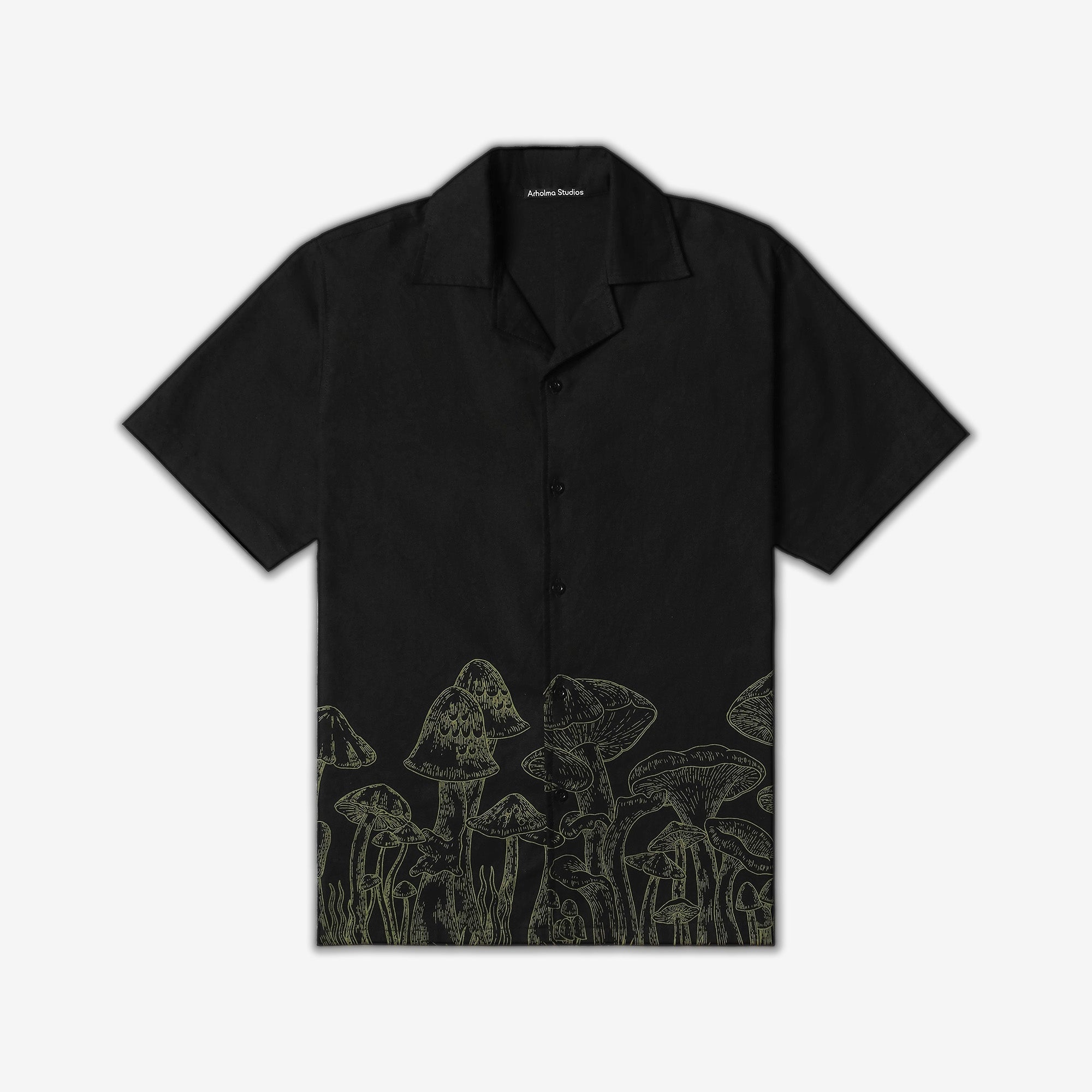 Mushroom Oversized Shirt Black