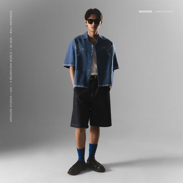 Boxy Shirt Calibri Blue