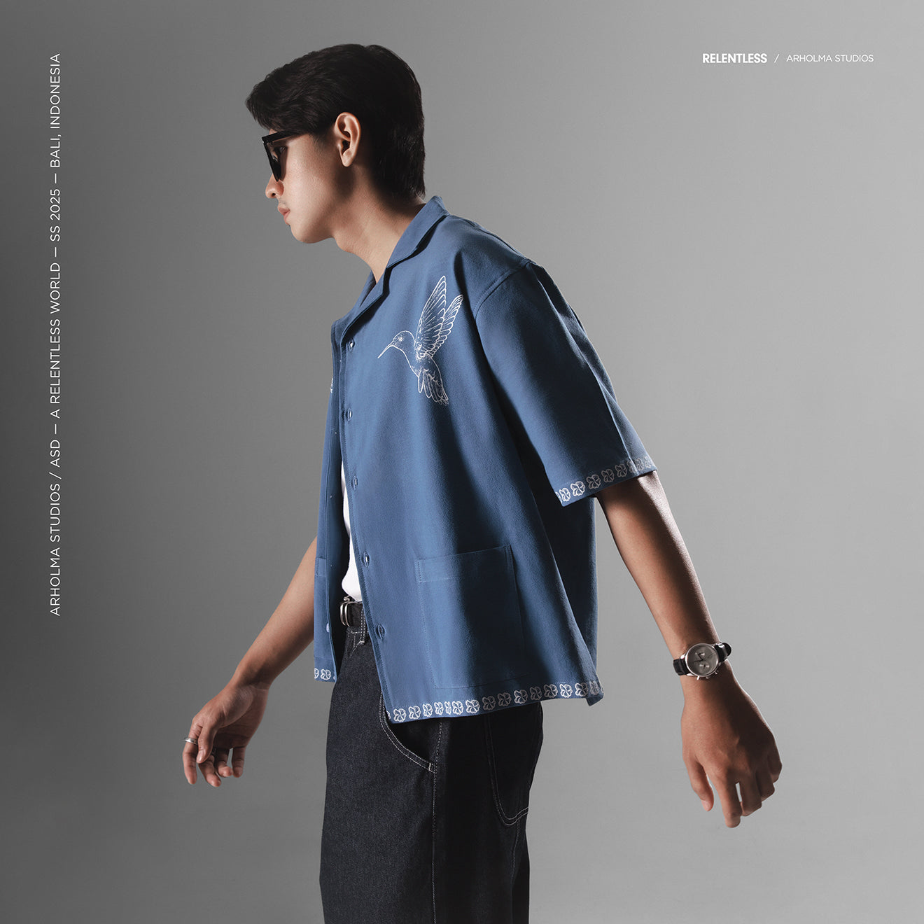 Boxy Shirt Calibri Blue