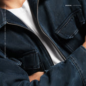 Arholma Studios - Denim Zip Jacket 'Hiraeth' Savage Blue
