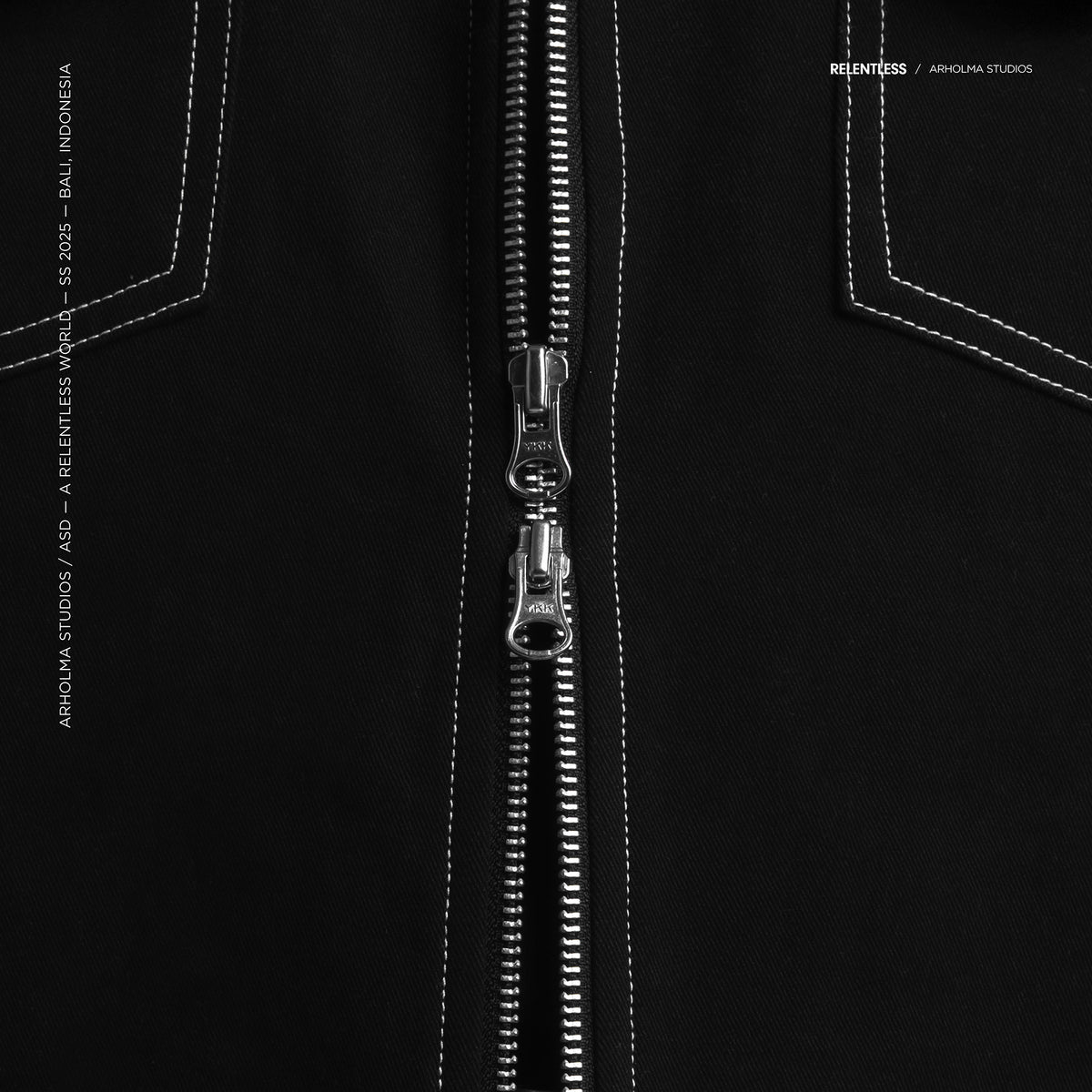 Arholma Studios -  Boxy Double Zip Jacket 'Lanvin' Black