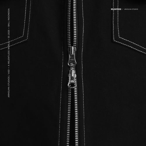 Arholma Studios -  Boxy Double Zip Jacket 'Lanvin' Black