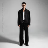 Arholma Studios -  Boxy Double Zip Jacket 'Louis' Black