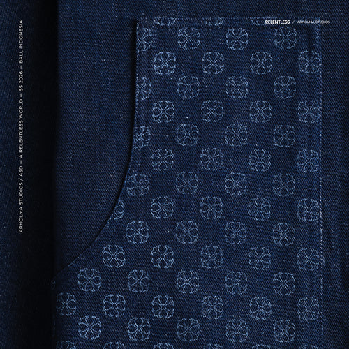 Arholma Studios -  Denim Boxy Zip Jacket 'Louis' Savage Blue