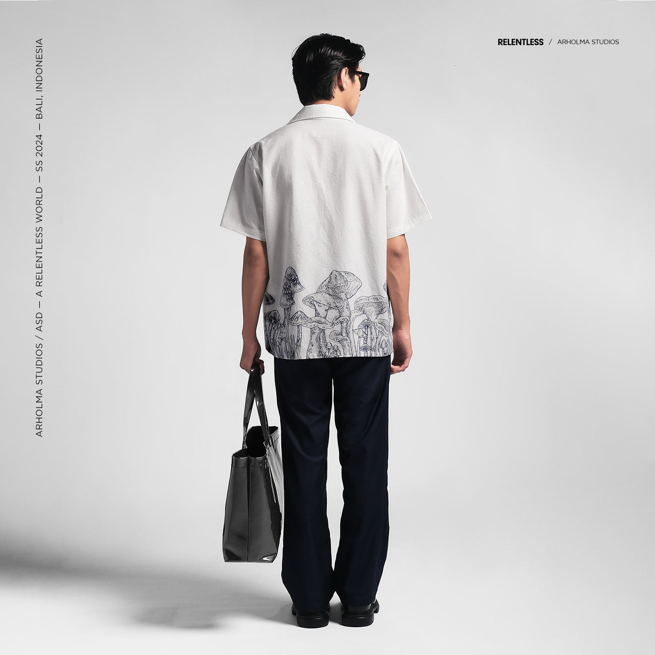 Mushroom Oversized Shirt White
