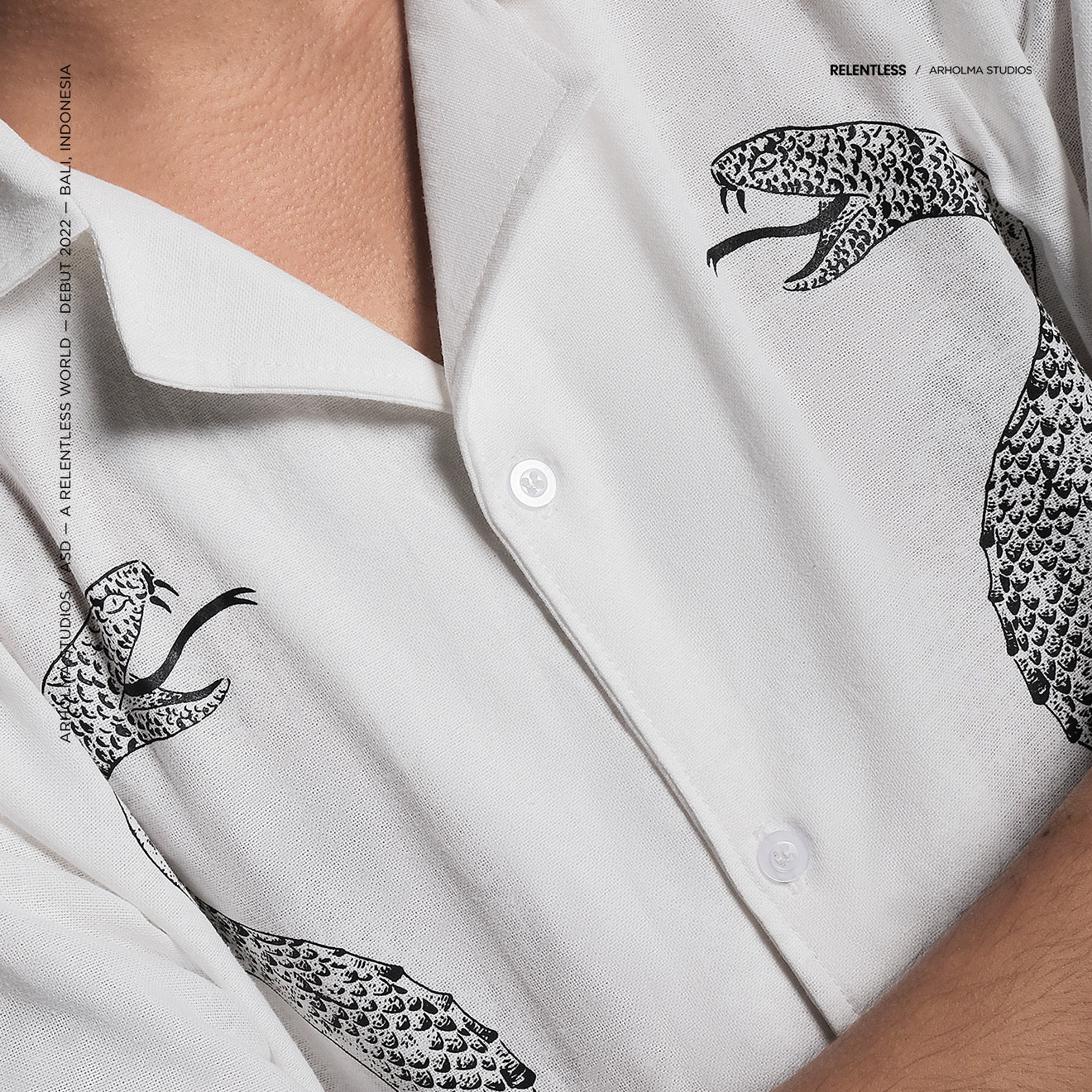 Rattle Oversized Shirt White