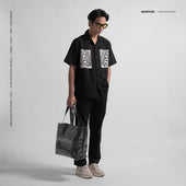 Zebra Oversized Shirt Black