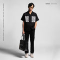 Zebra Oversized Shirt Black