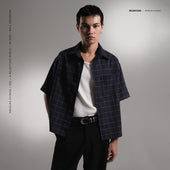 Boxy Shirt Amalfi Plaid Navy