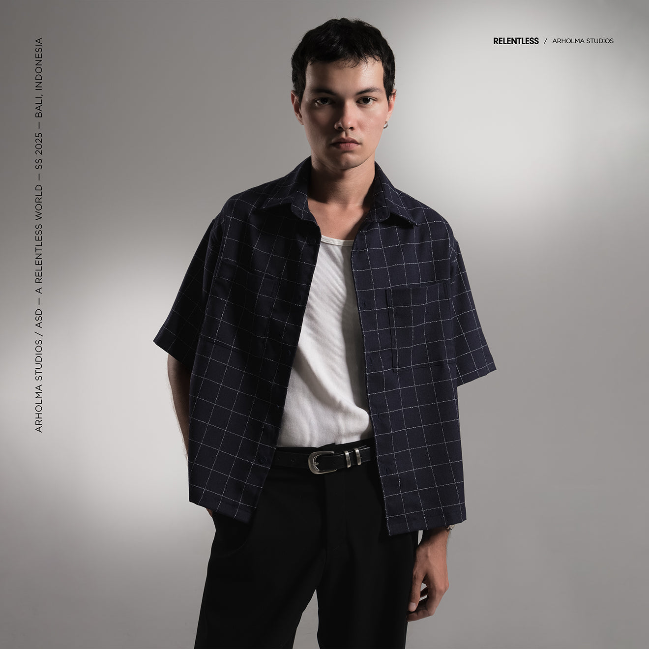 Boxy Shirt Amalfi Plaid Navy