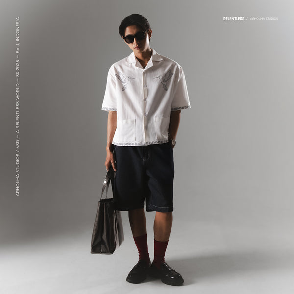 Boxy Shirt Calibri White
