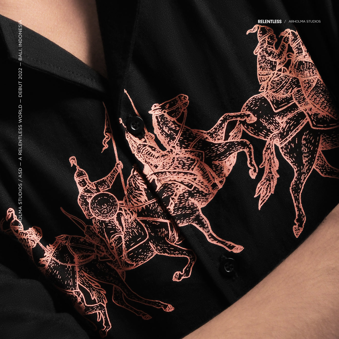 Oversized Shirt Cavalry Black