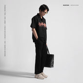 Oversized Shirt Cavalry Black