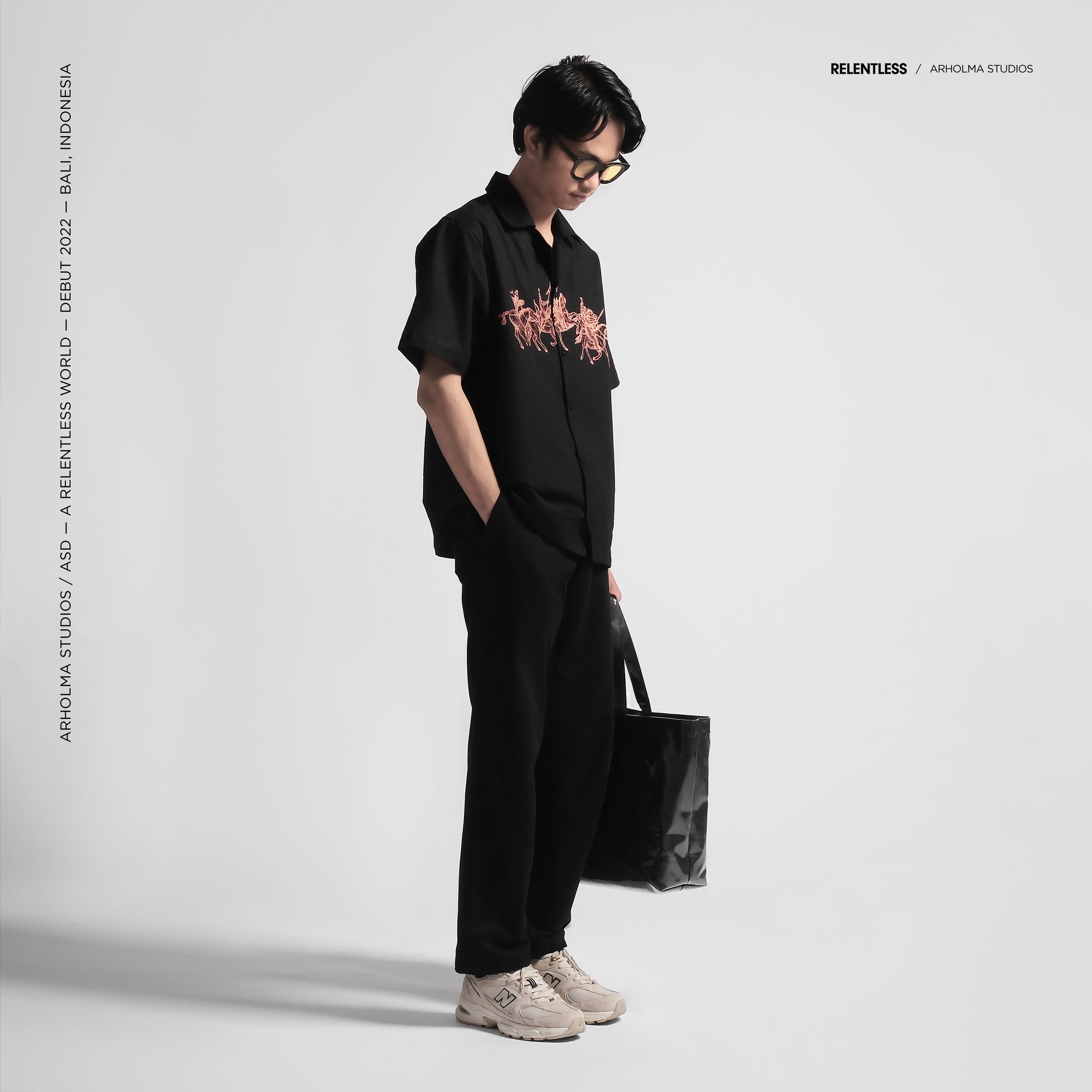 Oversized Shirt Cavalry Black