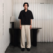 Boxy Shirt Hugos Black Striped