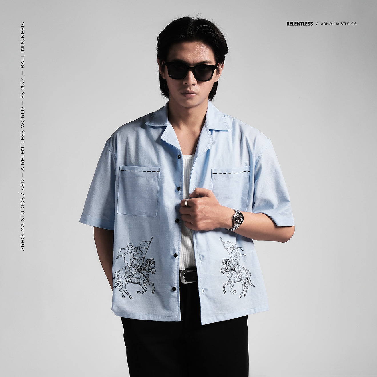 Boxy Shirt Icarus Vista Blue