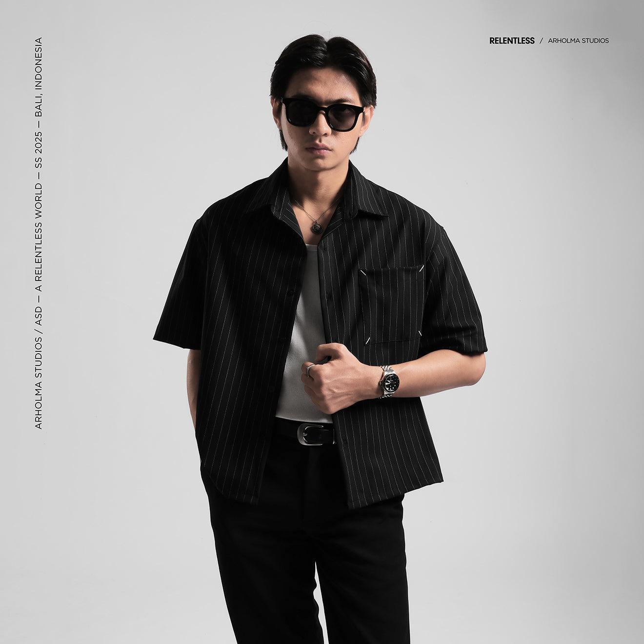 Boxy Shirt Leon Black